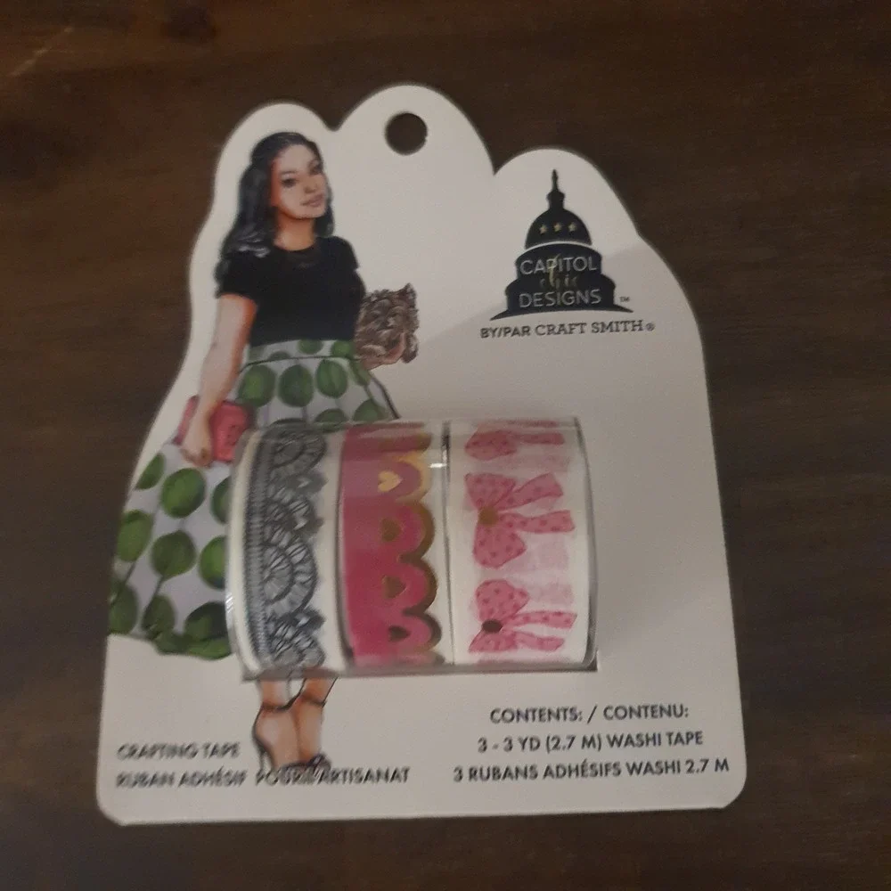 Capitol Chic Designs Craft Smith Planner Bundle Leopard Cover Sticker Washi Tape
